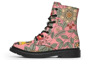 Floral School Bus Boots