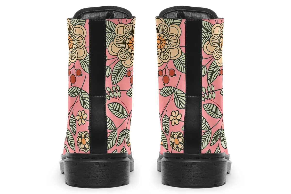 Floral School Bus Boots