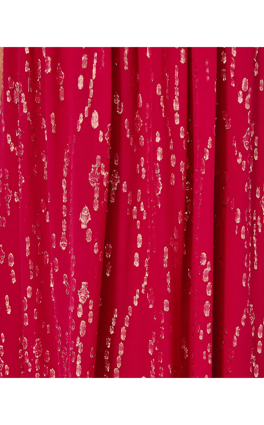 Florian Silk Maxi Dress - Malbec Red - Fish Clip Chiffon