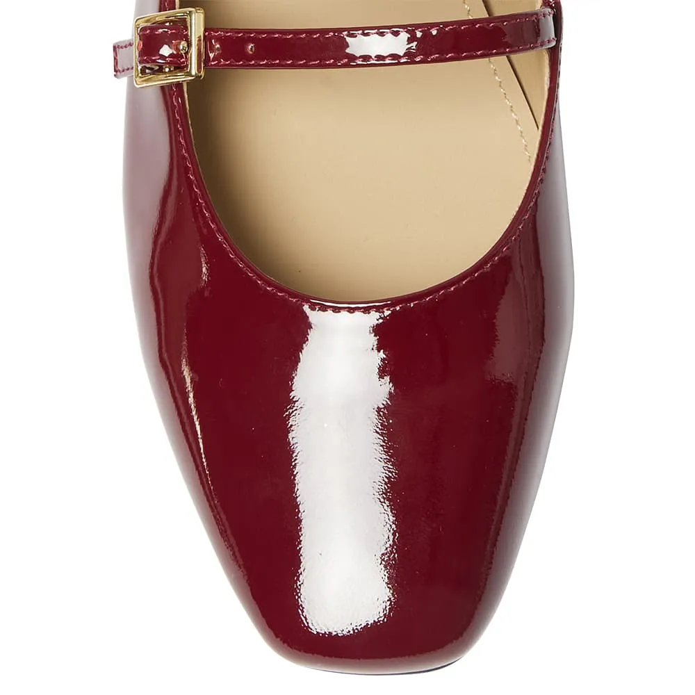 Freda Flat in Wine Patent