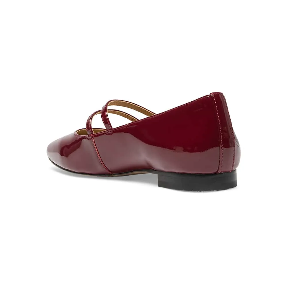 Freda Flat in Wine Patent