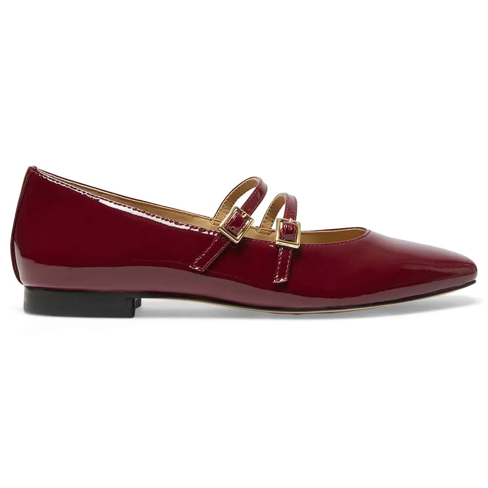 Freda Flat in Wine Patent