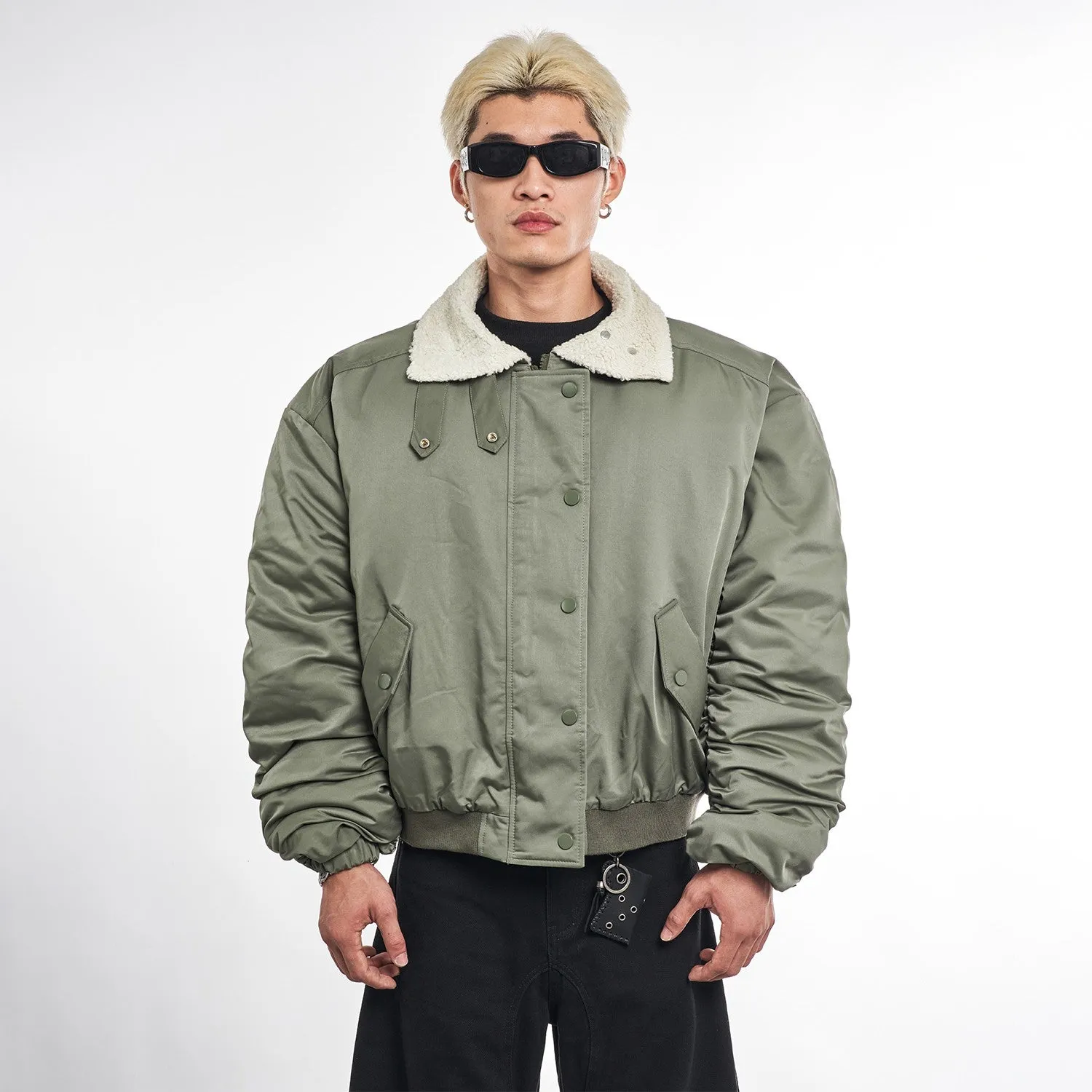 Fur Collar Pilot Jacket
