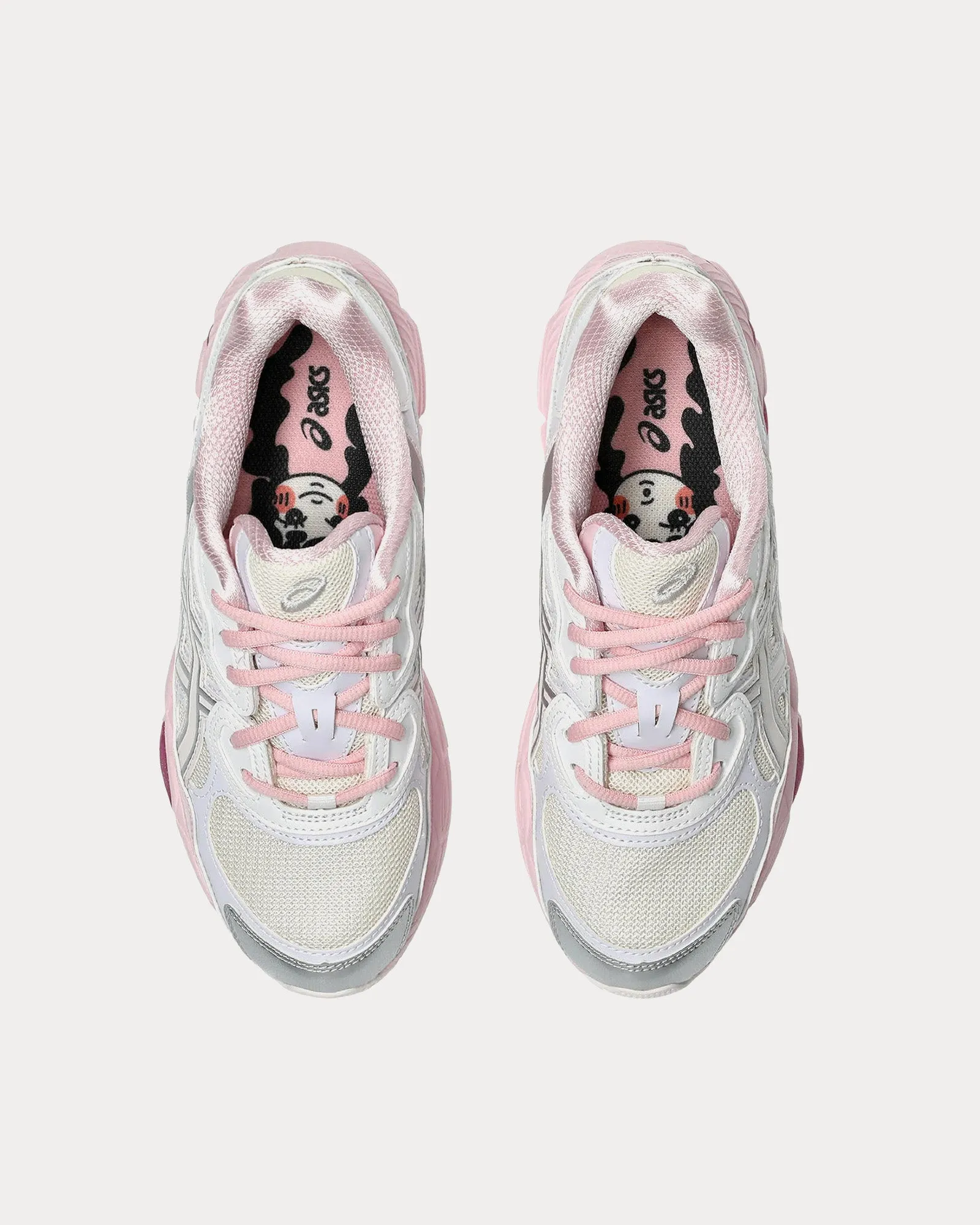 Gel-NYC Cream / Pure Silver Low Top Sneakers
