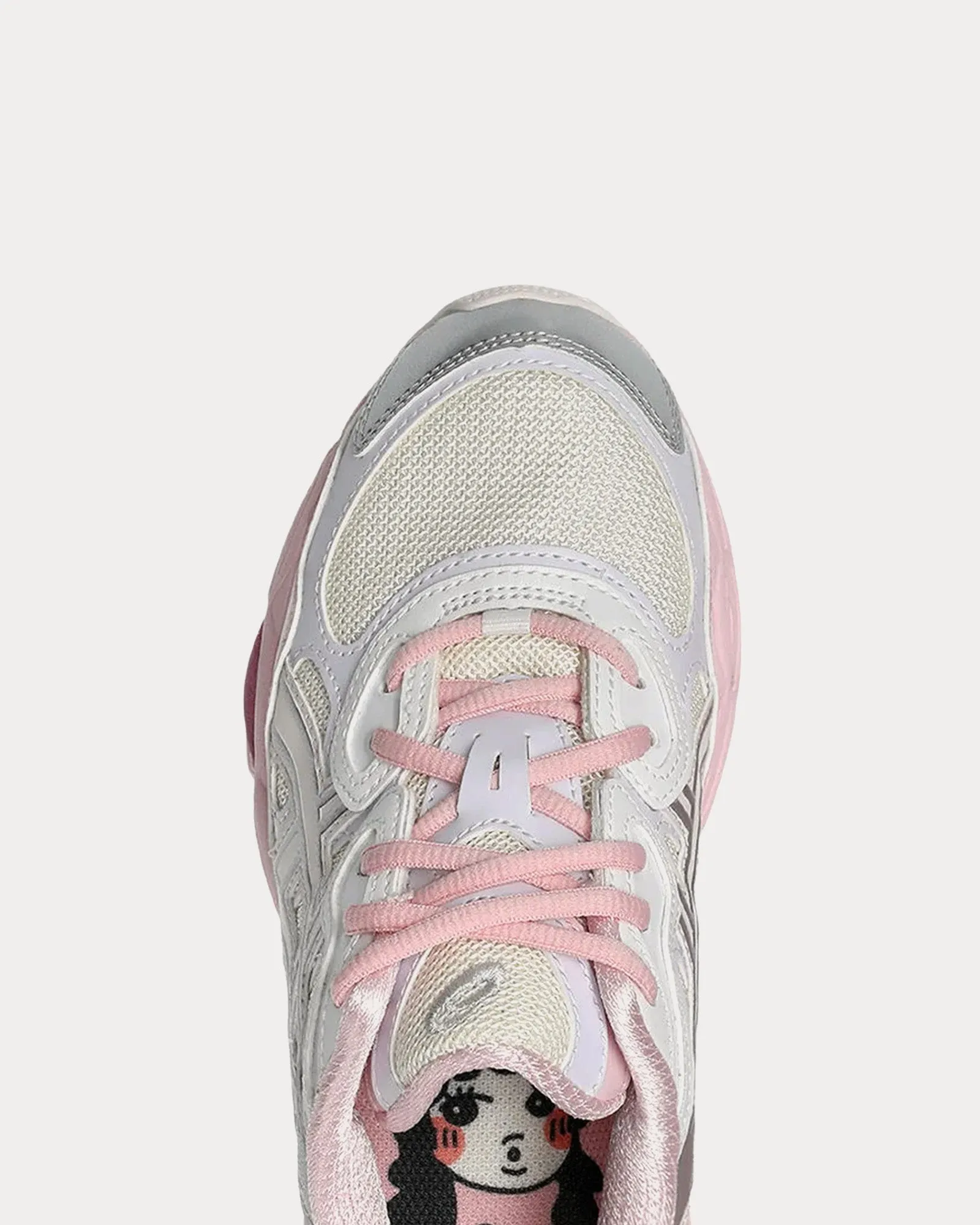 Gel-NYC Cream / Pure Silver Low Top Sneakers