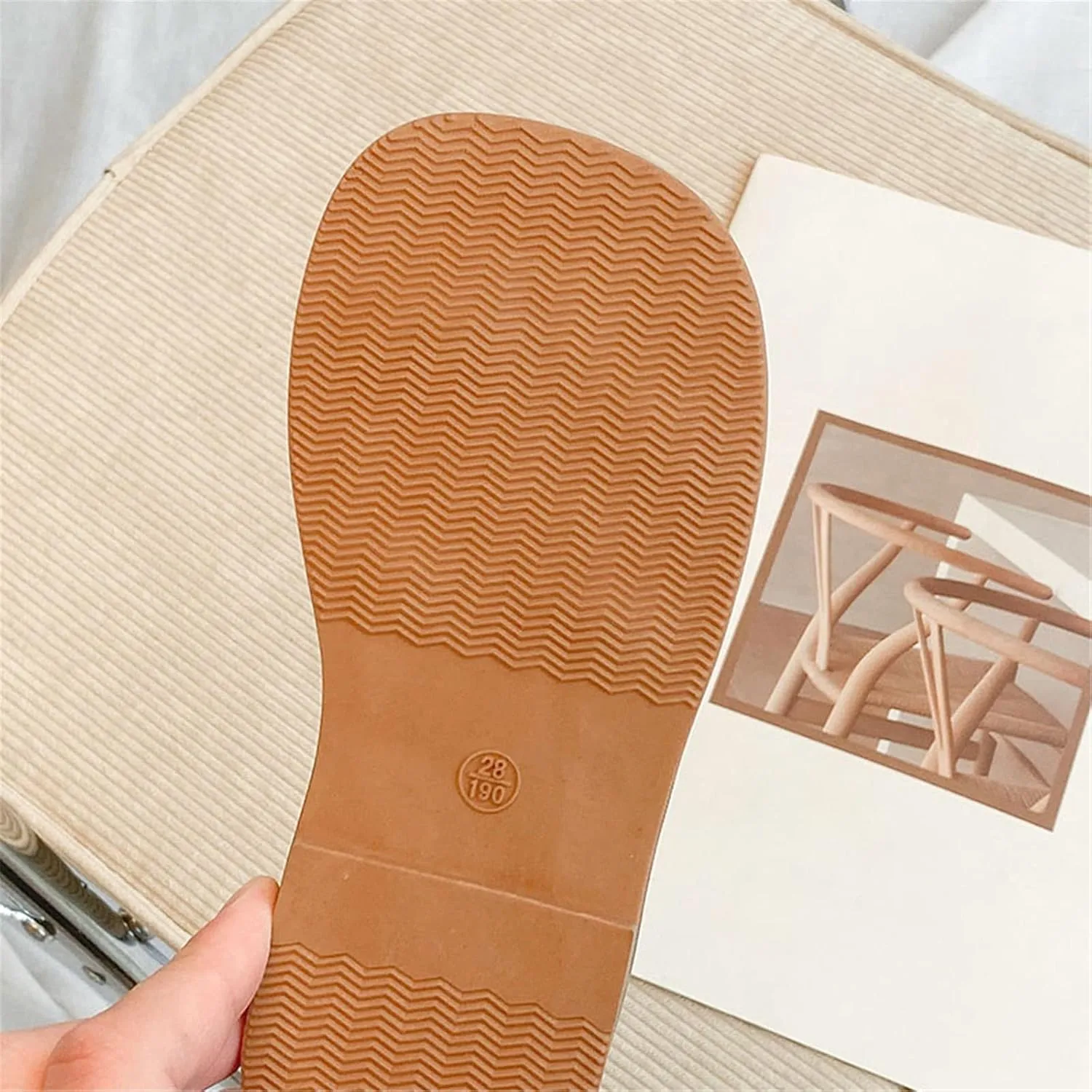 Girls Sandals Open Toe Elastic Ankle Strap Dress Shoes Slip On Beach Flat Sandals Anti-Slip Rubber Sole Sandal