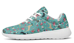 Great Dane Flower Athletic Sneakers