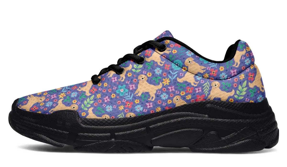 Groovy Golden Retriever Chunky Sneakers