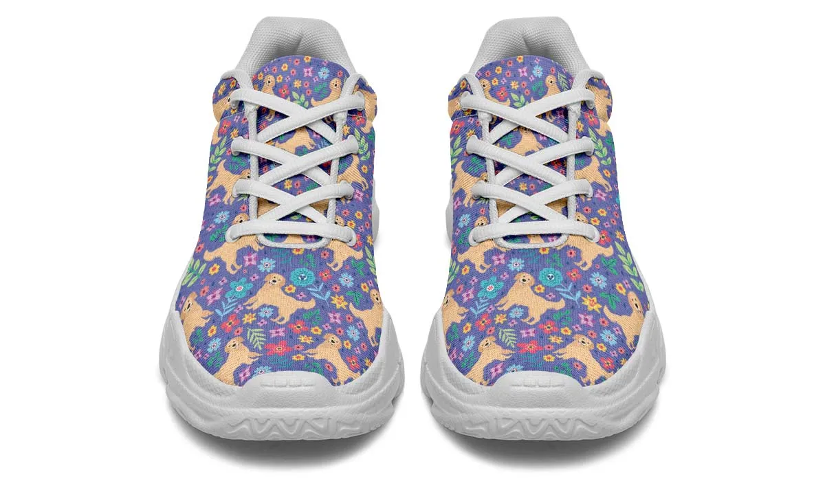 Groovy Golden Retriever Chunky Sneakers