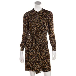 Gucci Leopard Print Shirt Dress Size XXS | IT 38