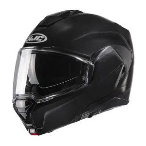 HJC I100 Metal Black Flip Up Motorbike Helmet