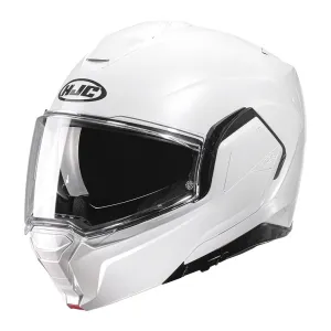 HJC I100 White Flip Up Motorbike Helmet