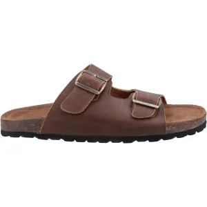 Hush Puppies Mens Nash Leather Sandals - Brown