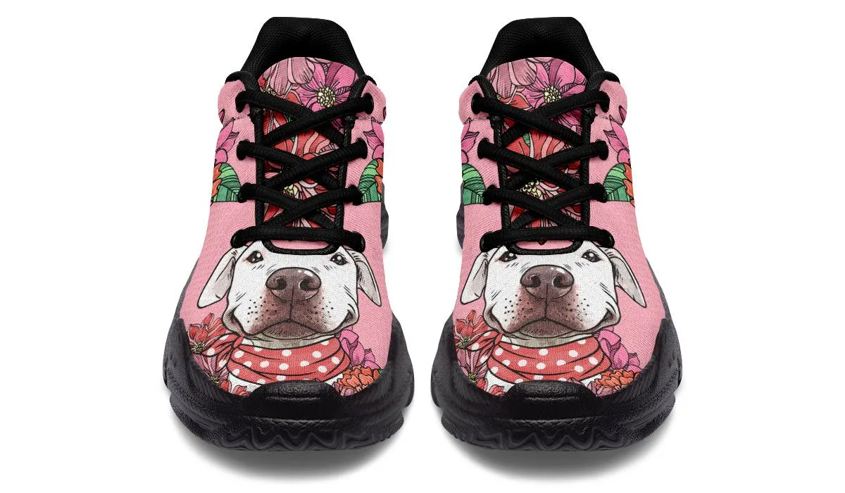 Illustrated Pit Bull Chunky Sneakers