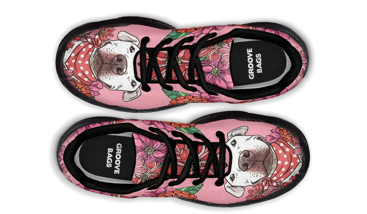 Illustrated Pit Bull Chunky Sneakers