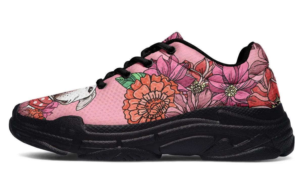 Illustrated Pit Bull Chunky Sneakers