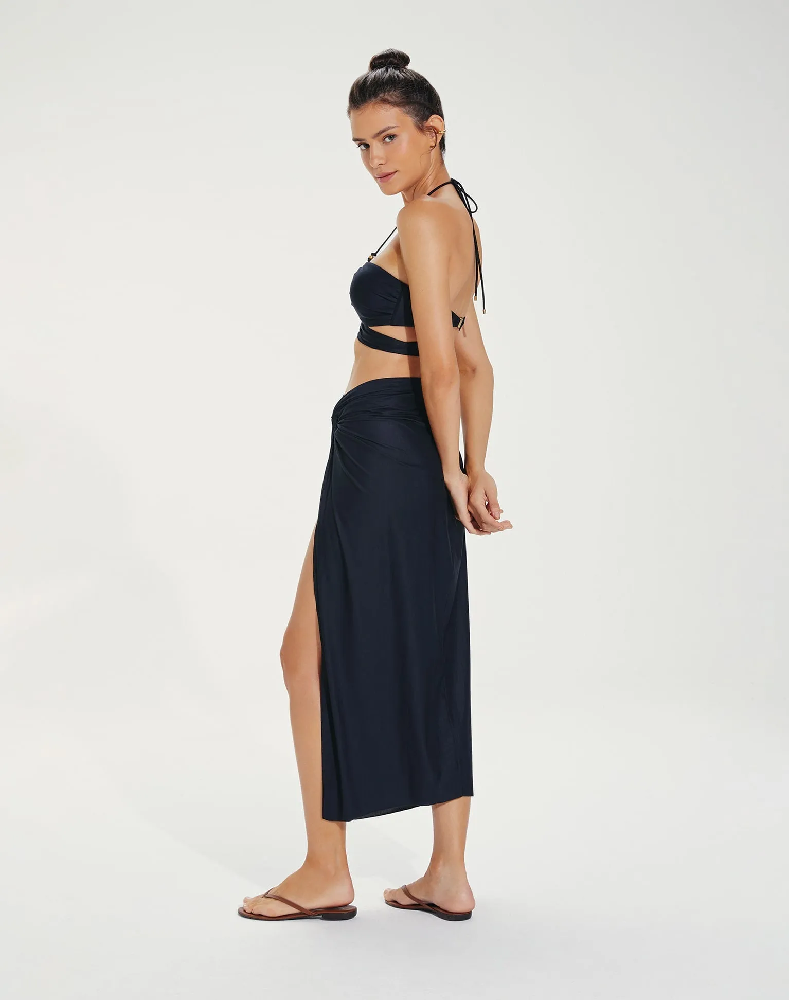 Karen Midi Skirt - Black