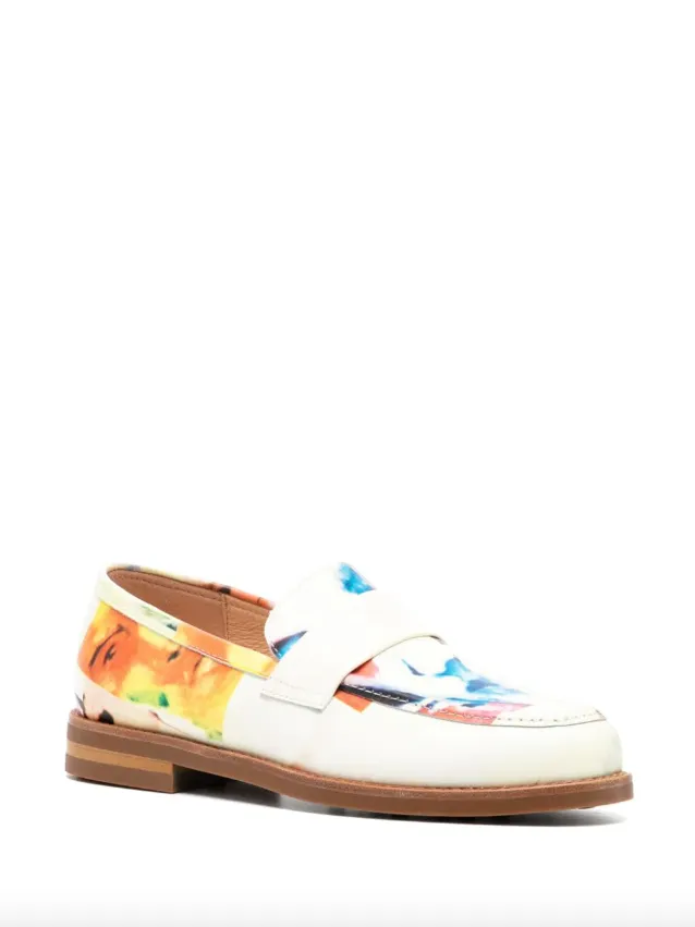 KidSuper Collage faces printed loafer