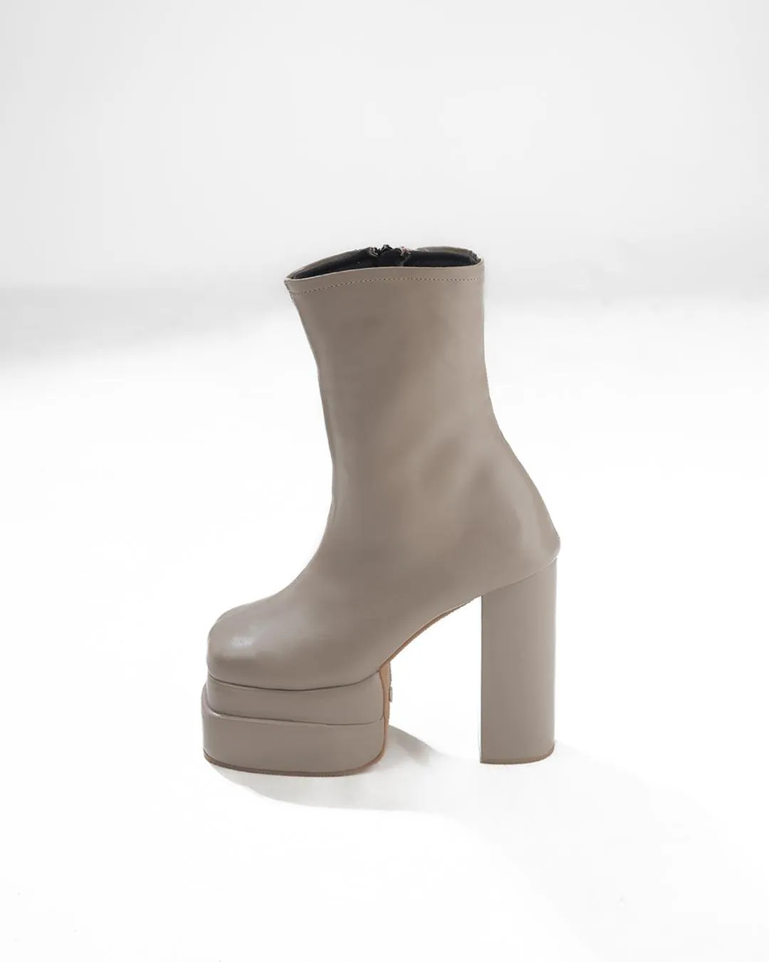 Littlebox Aevitas Platform Boots In Mocha