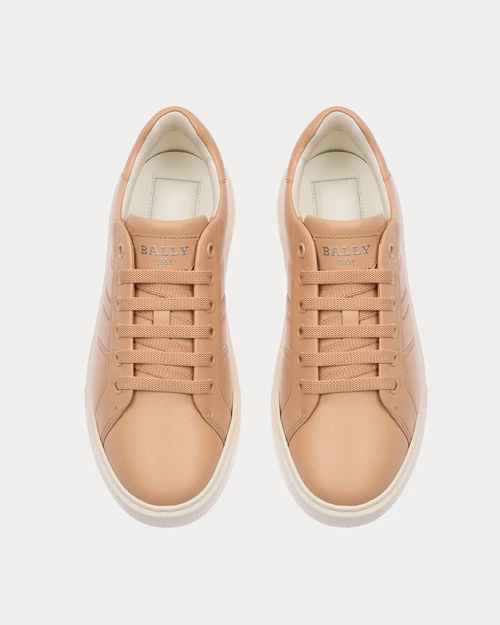 Mandye Leather Blush Pink Low Top Sneakers