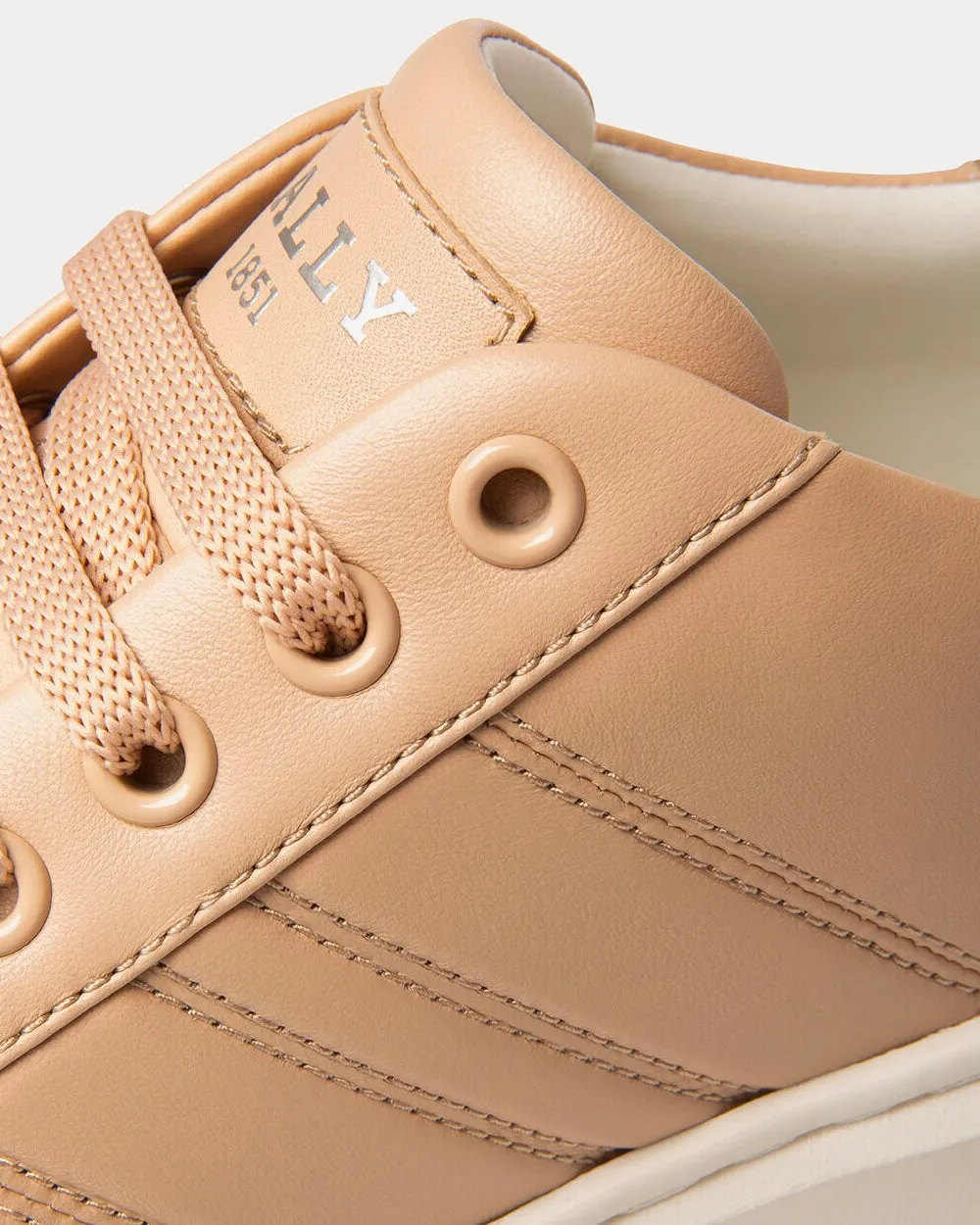 Mandye Leather Blush Pink Low Top Sneakers