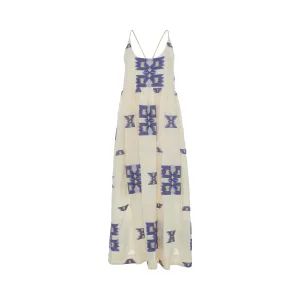 Markella Dress Blue/Lime
