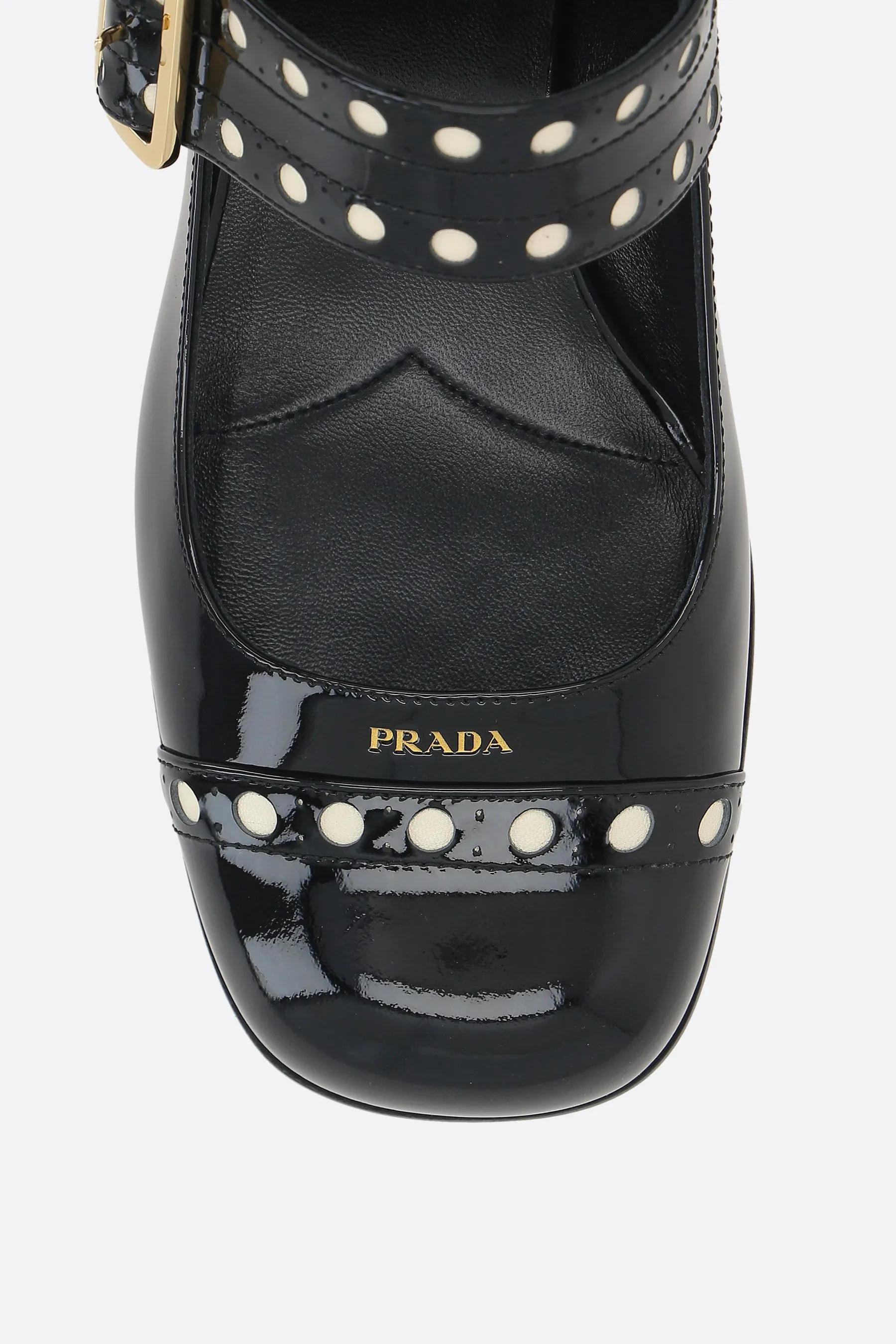 Mary-Jane Patent Slingback Pumps