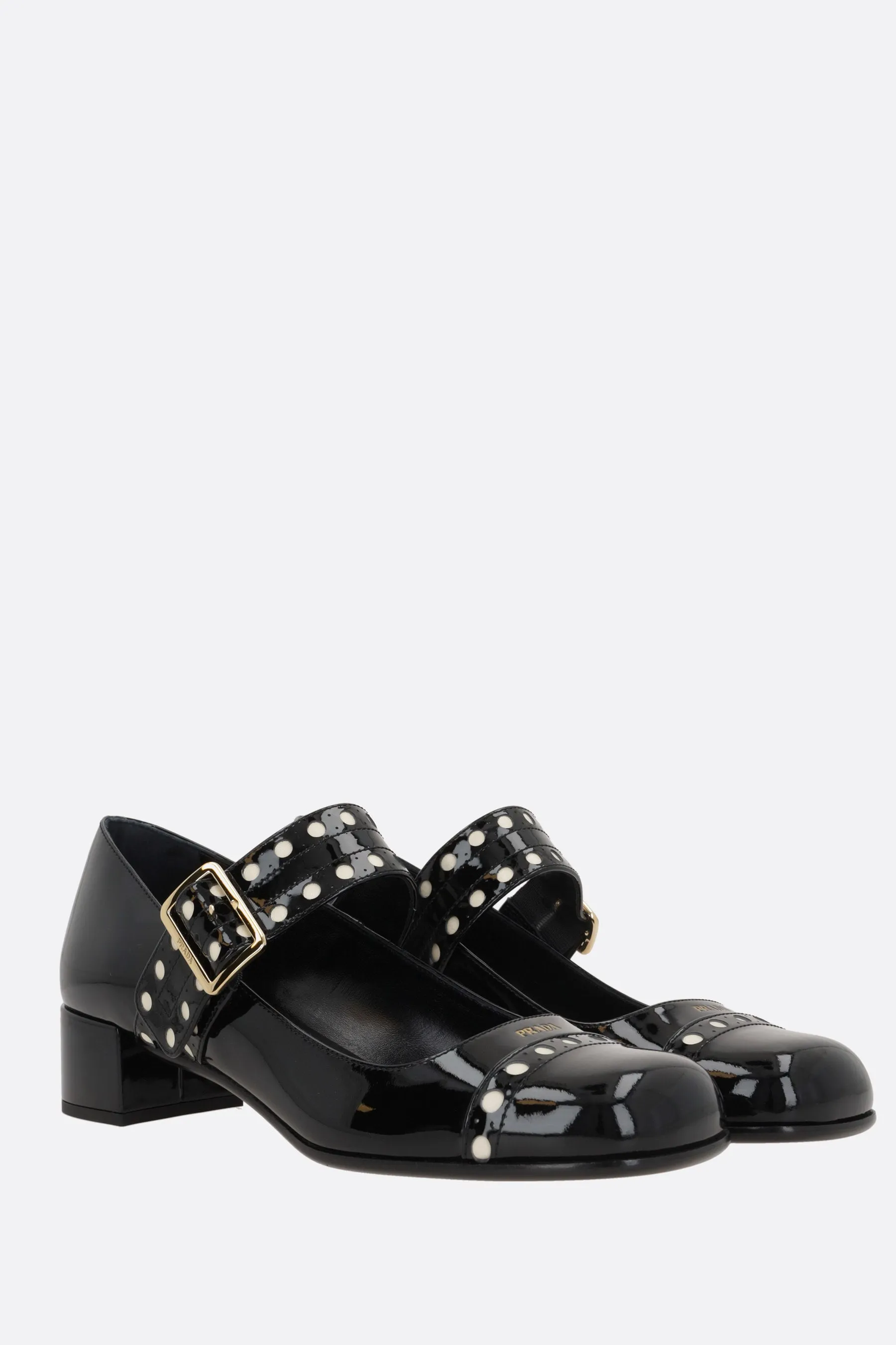Mary-Jane Patent Slingback Pumps