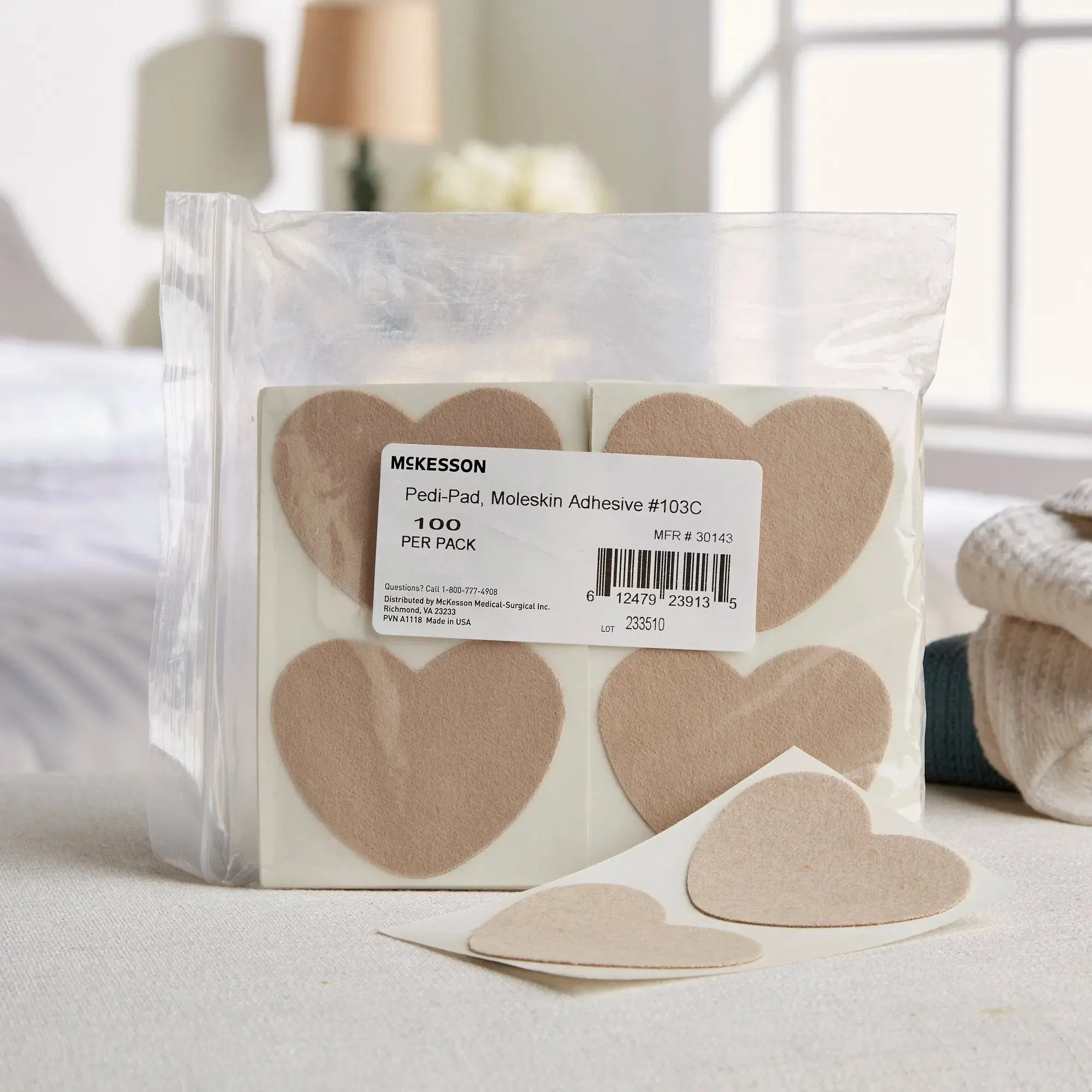 McKesson Pedi-Pad Beige Protective Pad, Size 103-C