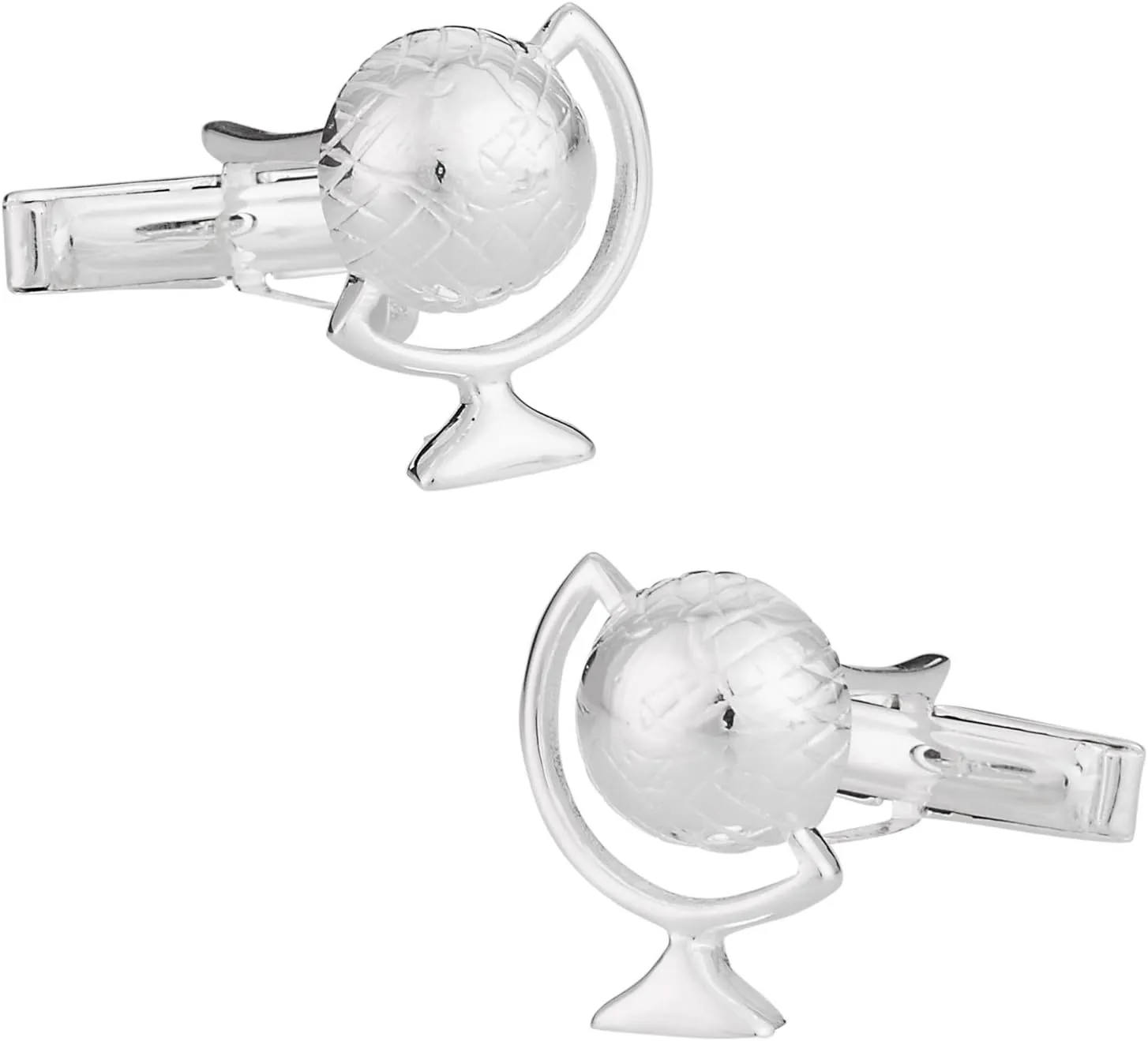 Mens World Traveler Globe Cufflinks frequent Flier Cuff Links in Solid 925 Sterling Silver Husband Boyfriend Gift Idea Business Attire Wedding