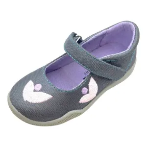 Mooshu Trainers Baby Girls Charcoal Squeaky Stella Mary Jane Shoes 3-4 Baby