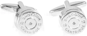 MRCUFF Bullet Shell Casing Army Police Pair Cufflinks in a Presentation Gift Box & Polishing Cloth