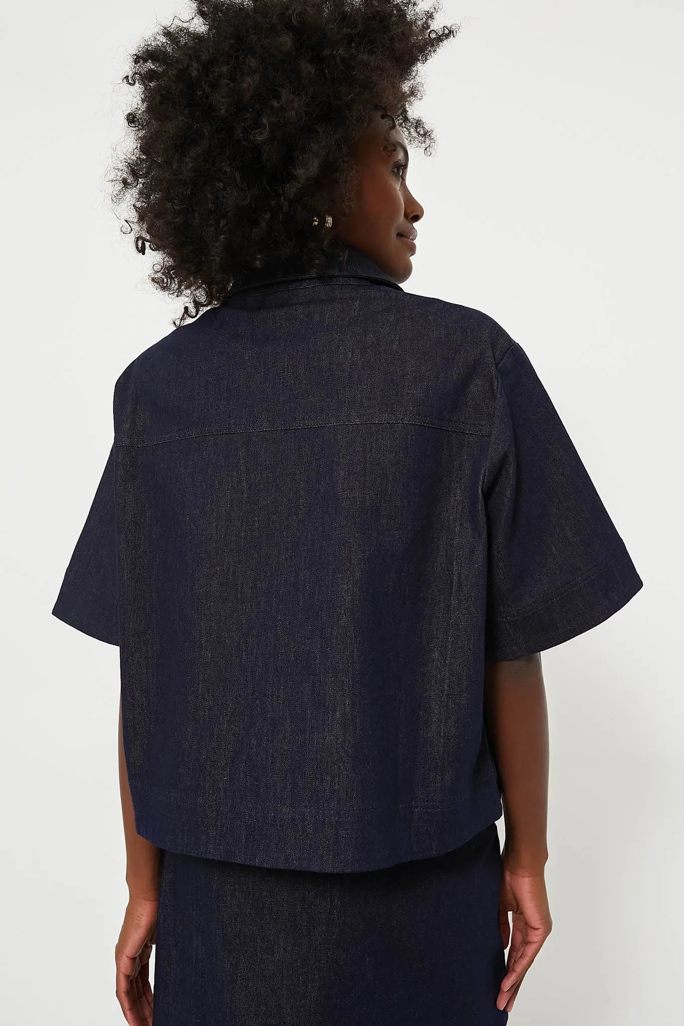 Navy Denim Tessa Top