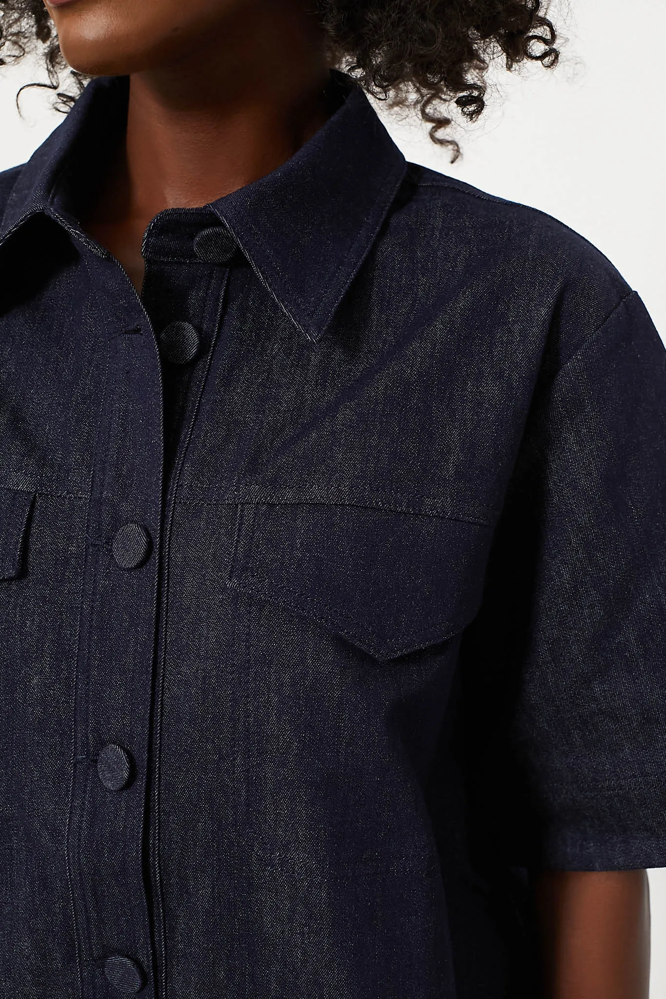 Navy Denim Tessa Top