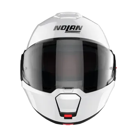Nolan N120-1 Classic N-COM Metal White Motorcycle Helmet