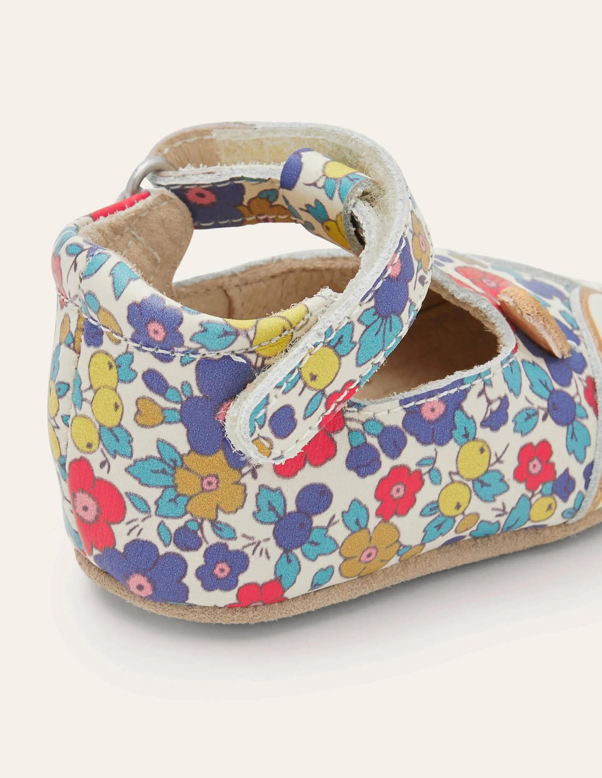 Novelty Leather Baby Shoes-Floral Fox