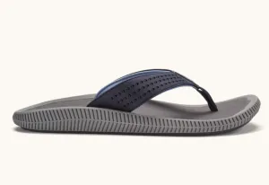 OLUKAI ULELE MEN'S FLIP FLOPS DEPTH/CHARCOAL