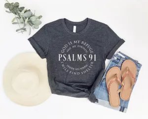 Psalms 91 Bella Canvas Graphic Tee