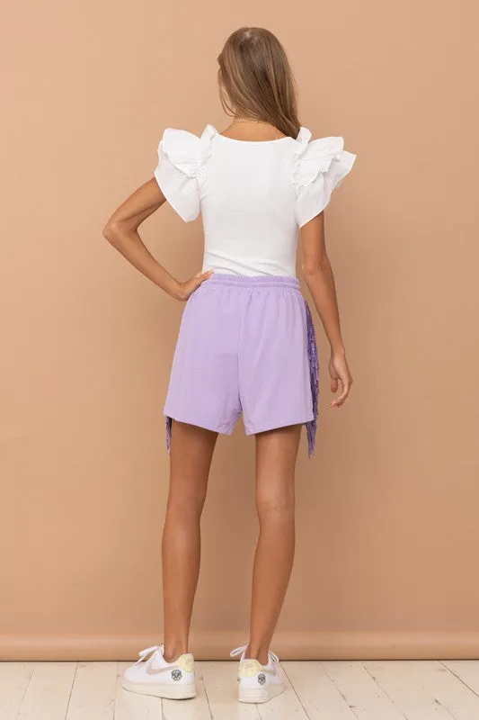 Ruffle Puff Sleeve Bodysuit