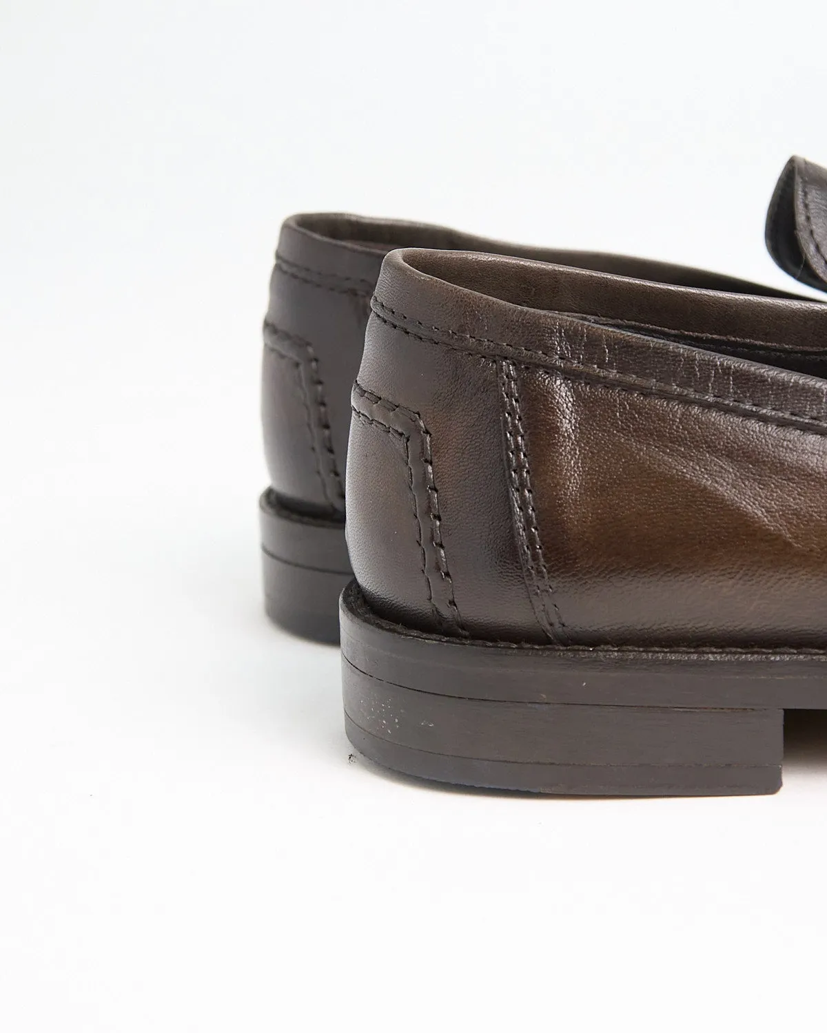 Sheepskin Burnished Tassle Loafers