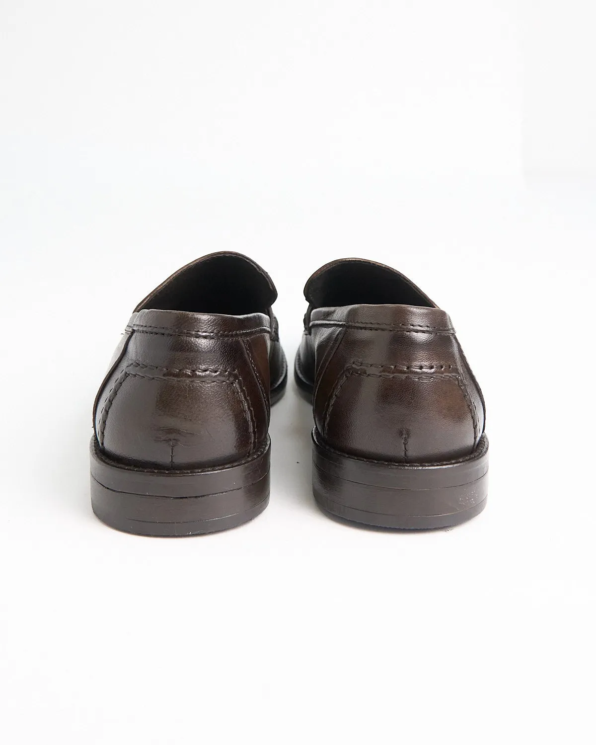 Sheepskin Burnished Tassle Loafers