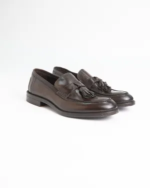 Sheepskin Burnished Tassle Loafers