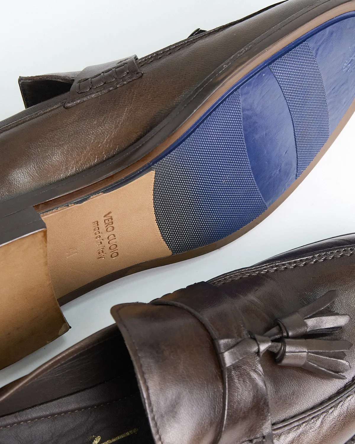 Sheepskin Burnished Tassle Loafers