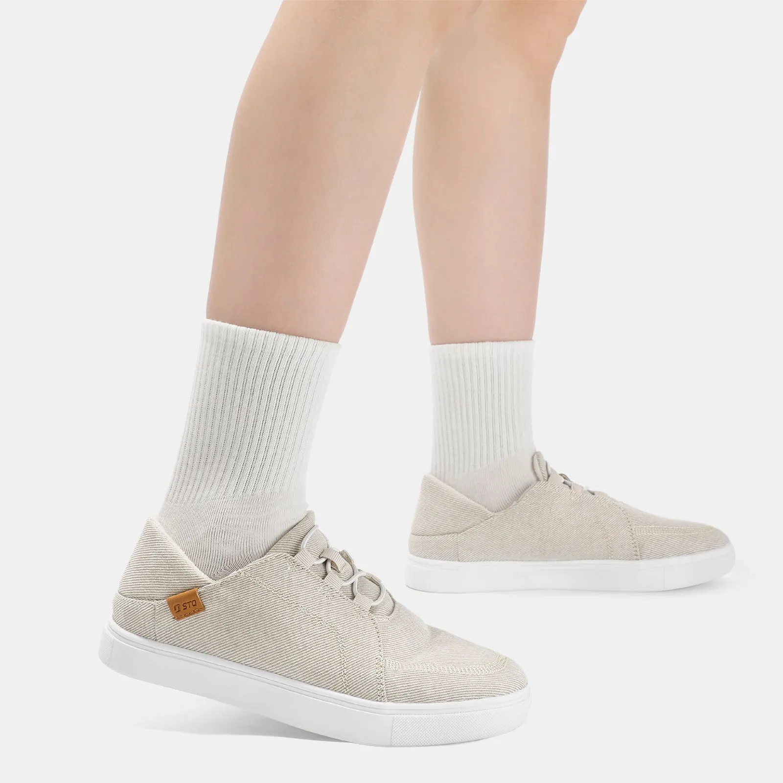 STQ Womens Casual Canvas Sneakers