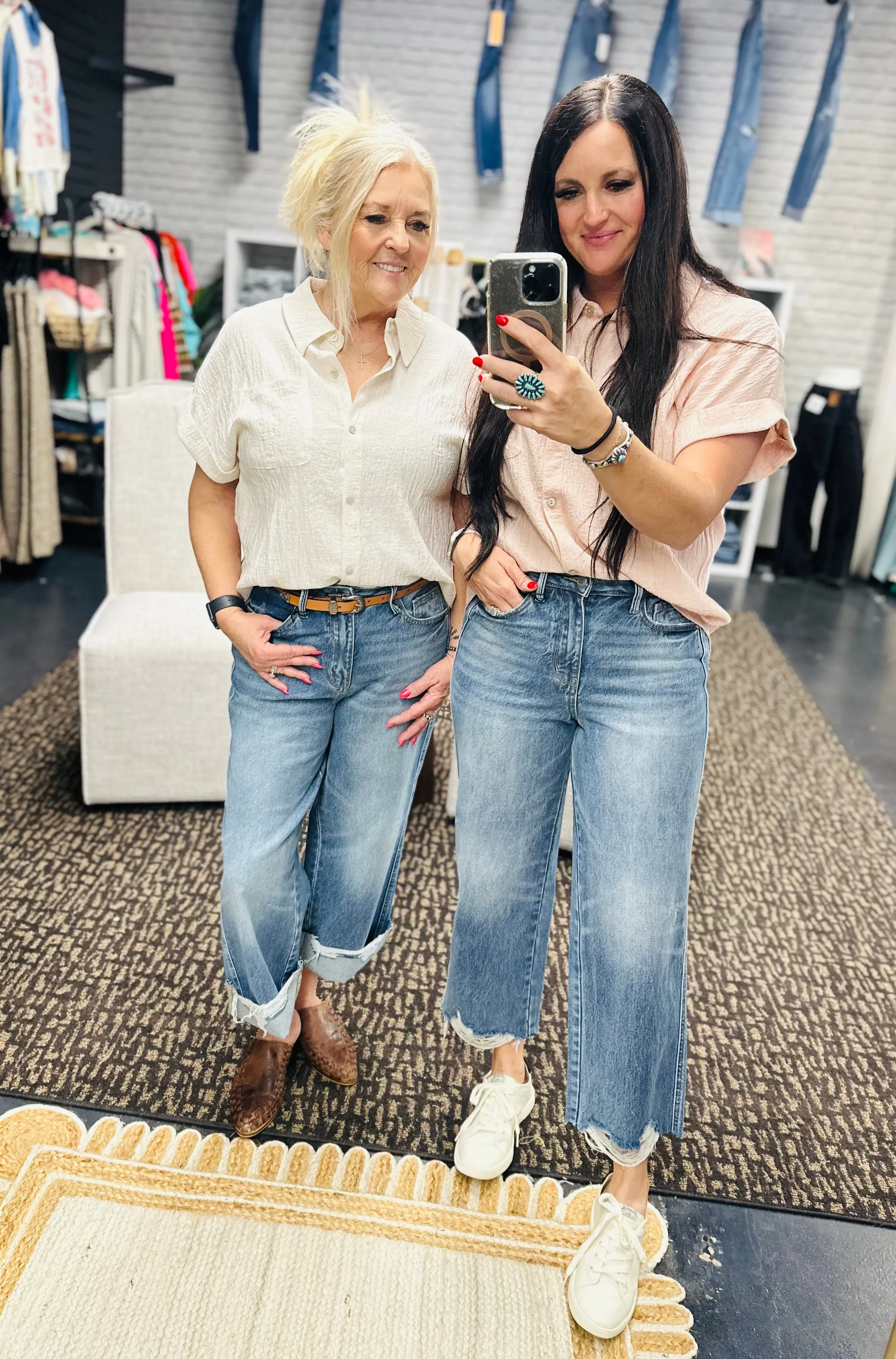 Sydney Short Sleeve Blouse Oatmeal