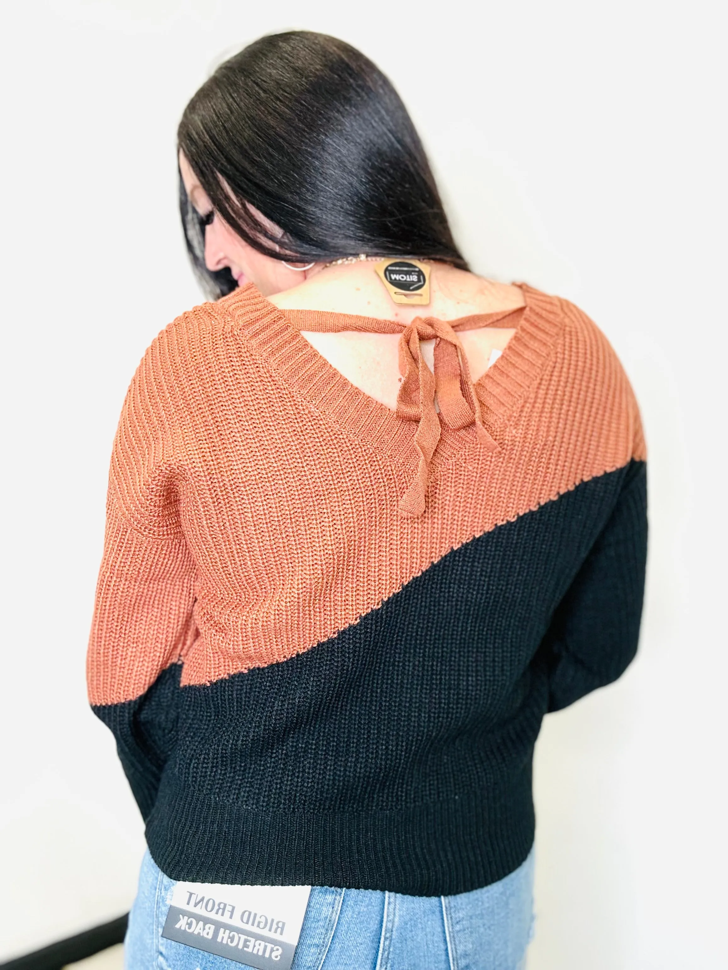 Tandy Spice Tie Back Sweater