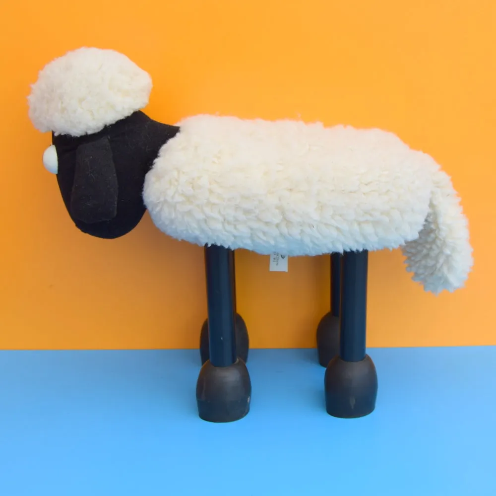Vintage 1980s/90s Shaun The Sheep Footstool - Boots
