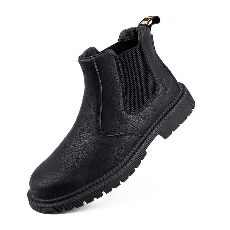 Waterproof Work Boots - Steel Toe Leather Shoes for Men