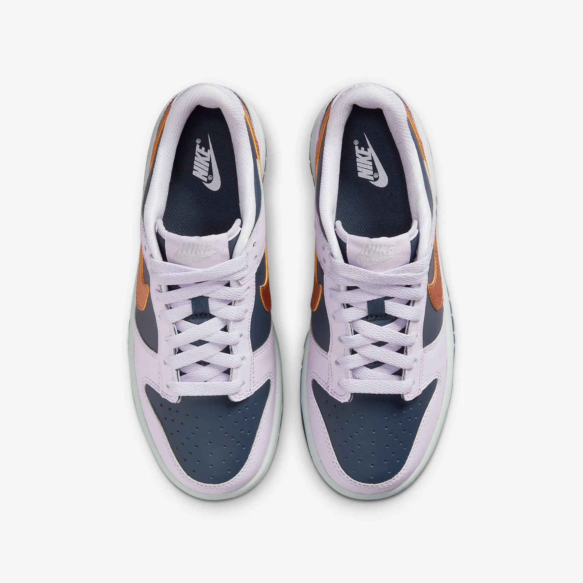 Women's / GS Nike Dunk Low SE "Violet Frost Copper Swoosh" (DX1663-400)
